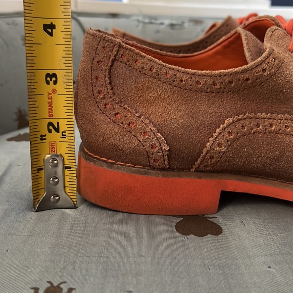 Cole Haan Alisa Oxford Women’s 8 B Brown Orange Leather Wingtip Loafer Shoes - Picture 10 of 14